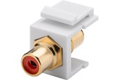 Netwerk - kabel - Pro Keystone Cinch/RCA module - Rood - 0cm - 4040849796692