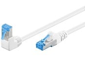 Netwerk - kabel - Pro LAN CAT 6A S/FTP 90° - Wit - 0.5m - 4040849515637