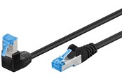 Netwerk - kabel - Pro LAN CAT 6A U/UTP 90° - Zwart - 1m - 4040849515576