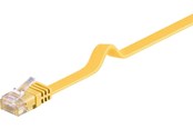 Netwerk - kabel - Pro LAN CAT 6 Flat U/UTP - Geel - 1m - 4040849964084