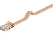 Netwerk - kabel - Pro LAN CAT 6 Flat U/UTP - Bruin - 1m - 4040849958823