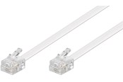 Netwerk - kabel - Pro Modular Telefoonkabel - Wit - 3m - 4040849930676