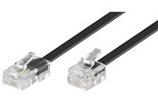 Netwerk - kabel - Pro Modular Telefoonkabel - Zwart - 15m - 4040849685798