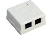 Netwerk - kabel - Pro 2-port RJ45 Oppervlak mount installation box CAT 6 UTP Wit - Wit - 0cm - 4040849776335
