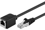 Netwerk - kabel - Pro CAT 5e Verlengkabel F/UTP Zwart 1 m - 4040849918865