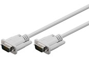 Beelscherm- en tv-kabel - Pro VGA (15pin) - Beelscherm- en tv-kabel - 3m - Wit - 4040849683121