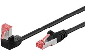 Netwerk - kabel - Pro CAT 6A - 90°angled Zwart - 0.25m - Zwart - 5m - 4040849515460