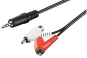 Audiokabel - Pro Audiokabel AV / multimedia paneel 3.5 mm male Aan stereo RCA male/female - 4040849502132