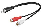 Audiokabel - Pro Audio Y cable adapter RCA male to stereo RCA female - 4040849500053