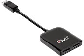 Beelscherm- en tv-kabel - Club 3D MST HUB DP 1.4 TO 2 HDMI SUPPORTS UP TO 2x - CSV-7200H