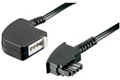 Netwerk - kabel - Pro TAE-F Verlengkabel - Zwart - 3m - 4040849502422