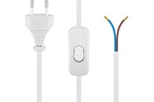 Voedingskabel (intern) - Pro Euro cord for assembly with Schakelaar 1.5 m Wit - 4040849513497