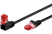 Netwerk - kabel - Pro LAN CAT 6 U/UTP - 90° - Zwart - 2m - 4040849515163