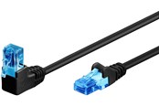 Netwerk - kabel - Pro LAN CAT 6A U/UTP 90° - Zwart - 0.5m - 4040849515286