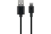 USB-kabel - Pro USB-A <-> USB-C - 2m - USB 2.0 - Zwart - PUSB2.0-AC-BLK-2M