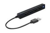 USB hub - Speed-Link SPEEDLINK SNAPPY SLIM USB hub - 4 - Zwart - SL-140000-BK