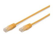 Netwerk - kabel - DIGITUS CAT 5e patch cable U/UTP yellow - Geel - 0.5m - DK-1511-005/Y