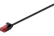 Netwerk - kabel - Pro LAN CAT 6 slim U/UTP - Zwart - 1m - 4040849937149