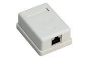 Accessoires - Pro 1-port RJ45 surface mount installation box CAT 6 STP white - 4040849776342