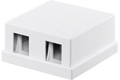 Kabelgoot, Kabelhoes & Kabelbinders - Pro Keystone empty housing 2 port - 4040849793660