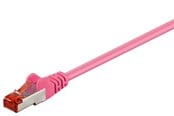 Netwerk - kabel - Pro LAN CAT 6 S/FTP - Roze - 0.5m - 4040849954658