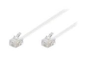 Netwerk - kabel - Pro Modular telephone cable - Wit - 10m - 4040849930638