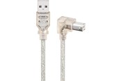USB-kabel - Pro USB 2.0 Hi-Speed kabel 90° transparant - 4040849935756