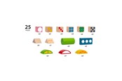 Doen-alsof spelen - Brio 25 Patterned Wooden Blokken - 30112
