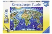 Puzzels - Ravensburger World Landmarks Map 200p - 10112722