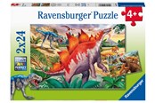 Puzzels - Ravensburger Jurassic Wildlife 2x24p - 10105179