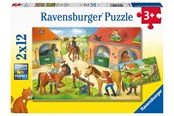 Puzzels - Ravensburger Happy Days At The Stables 2x12p - 10105178