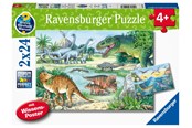 Puzzels - Ravensburger Dinosaurussen Of Land And Sea 2x24p - 10105128