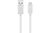 USB-kabel - Pro USB 2.0 Hi-Speed cable Wit - 4040849961922