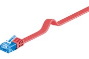 Netwerk - kabel - Pro LAN CAT 6A U/UTP flat - Rood - 5m - 4040849963445