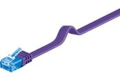 Netwerk - kabel - Pro CAT 6A U/UTP flat - Paars - 1m - 4040849963131