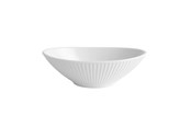 Tafeldekking - Pillivuyt Plissé Bowl oval 16 x 10 x 4.5 cm Wit - 19473