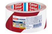 Tape & Lijm - tesa Signal Premium Warning Markering tape 66m x 50mm Red-White - 58131-00000-01