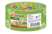 Tape & Lijm - tesa Verpakkingstape ecoLogo 66m x 50mm Groen/Bedrukt, milieuvriendelijk en sterk - 58156-00000-00