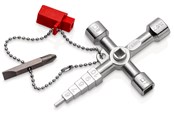 Gereedschap voor loodgieterswerk - KNIPEX Profi-Key, voor alle standaard afsluitsystemen - 00 11 04