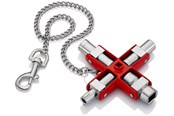 Gereedschap voor loodgieterswerk - KNIPEX Universele sleutel, voor alle standaard schakelkasten en afsluitsystemen - 00 11 06