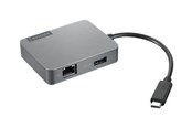 USB hub - Lenovo USB-C Travel Gen2 - hub USB hub - Grijs - GX91A34575