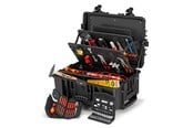 Gereedschap - KNIPEX Gereedschapskoffer "Robust45 Move" Elektro, 63-delig, met geïntegreerde wielen en telescoopgreep - 00 21 37