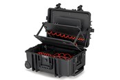 Gereedschap - KNIPEX Gereedschapskoffer "Robust45 Move" Elektro, leeg, met geïntegreerde wielen en telescoopgreep - 00 21 37 LE