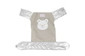 Dolls & Accessories - Tiny Treasures Poppen draagzak met teddy applicatie - 30275