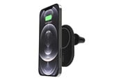 Mobiel - Adapters & Opladers - Belkin BOOST CHARGEª Magnetic wireless Car Vent Mount + Car Charger CLA Black - WIC004BTBK