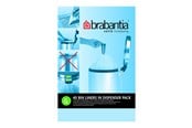 Reiniging - brabantia Size G - trash can liner - high-density polyethylene (HDPE) - white - pack of 40 - 37 56 68