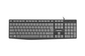 Toetsenbord - Natec Nautilus - Toetsenbord - US - Zwart - Toetsenbord - Engels (US international) - Grijs - NKL-1507
