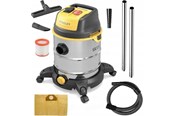 Gereedschap - Stanley 30L Edelstaal Wet And Dry Vacuum Cleaner With Stroom Tool Connectivity - SXVC30XTDE
