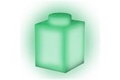Kinderlampen - Euromic LEGO Classic Silicone Brick 1000% night light with LEDlite- Groen - 525569