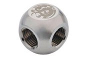 Doe-het-zelf waterkoeling - Bitspower AV / multimedia paneel T-Splitter 3x G1/4 Zoll IG - sil - BP-TMB